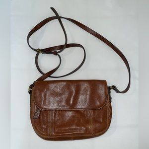 Brown Fossil Crossbody